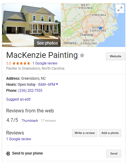 MacKenzie Painting Greensboro